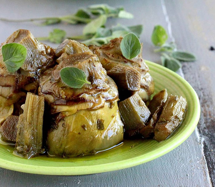 Menu da asporto a base di carciofo di Sezze